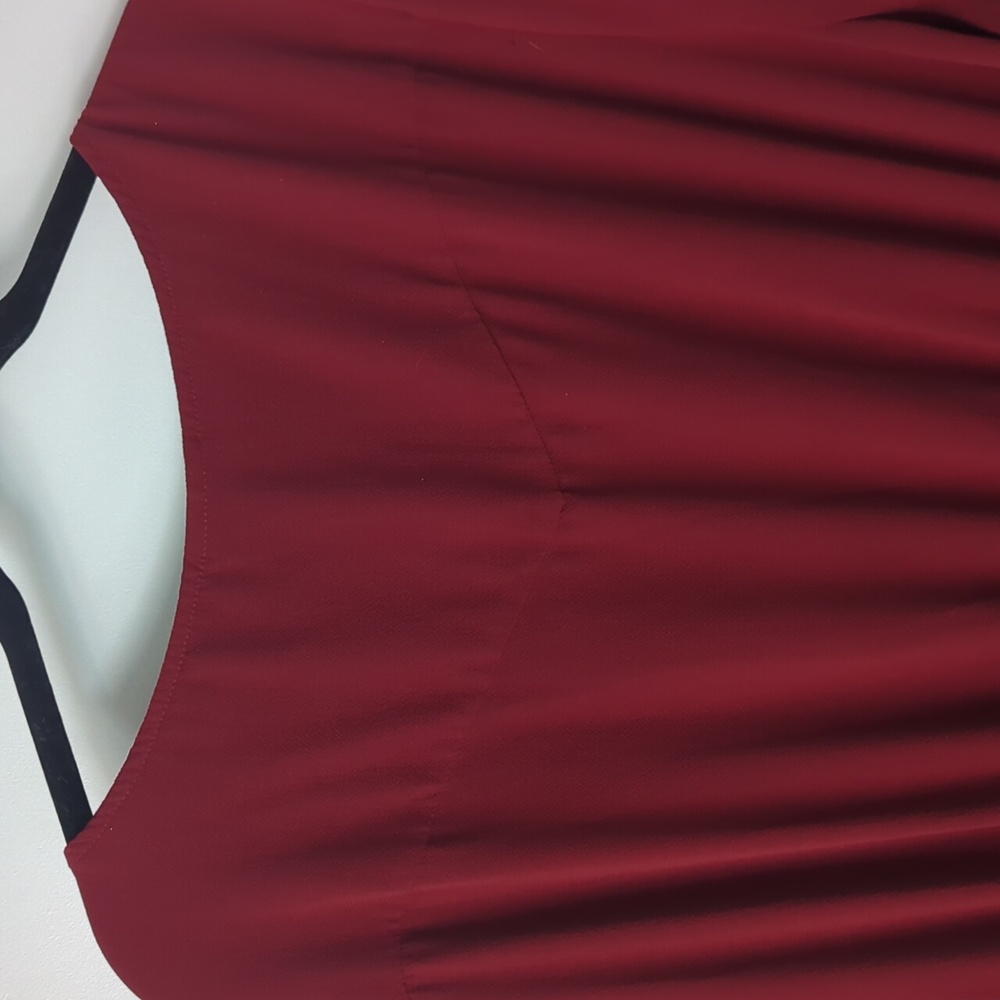 City Chic "Desire" Deep Red Maxi Dress - Picture 7 of 8